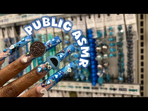 Public ASMR in Michael’s 🎨 | Camera Tapping, Beads, Ceramic Sounds & MORE! 