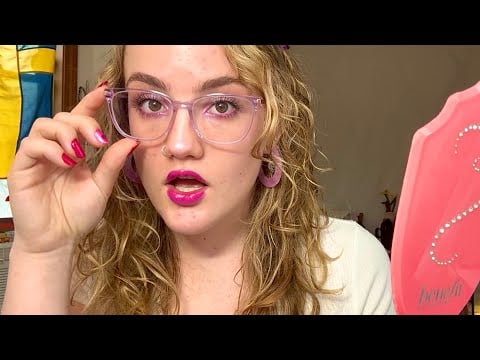 valentine’s day makeup ASMR grwm to go to the boston public library 💗🤓