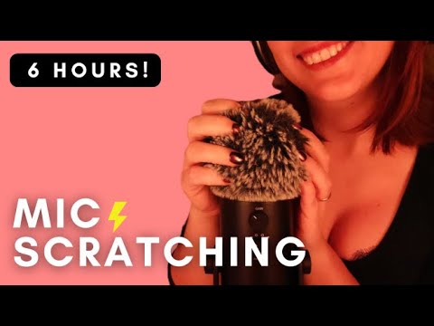 ASMR - 6H FAST and AGGRESSIVE SCALP SCRATCHING MASSAGE | FLUFFY Mic Cover | INTENSE Sounds | Humming