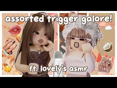 (roblox asmr 🌙) DOING EACH OTHERS FAV TRIGGERS!! 🤎💤 | ft. @strawberriesprinkles