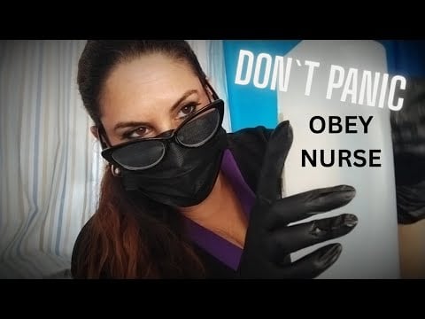 ASMR DONT PANIC NURSE WILL HELP YOU SLEEP  SLEEP Aid ,relax for nurse