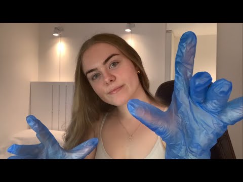 ASMR Full Eyebrow Makeover ☁️ (waxing, plucking, tinting, mouth sounds, fast and aggressive)