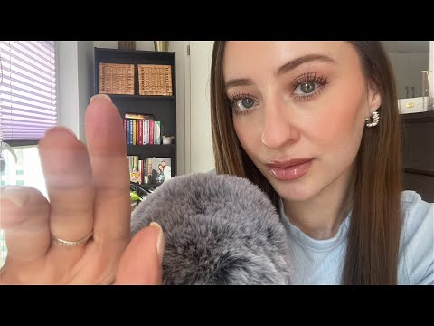 ASMR face touching and whispering (personal attention)