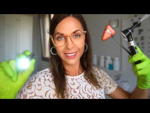 ASMR Full Body Medical Exam | Eye exam & Measuring YOU, Cranial Nerve Check | Whispered