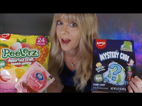 ASMR Trying New PEELERZ | Mystery Cubes & 4D Peaches #mukbang