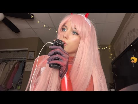 zerotwo tries ASMR // cosplay ASMR