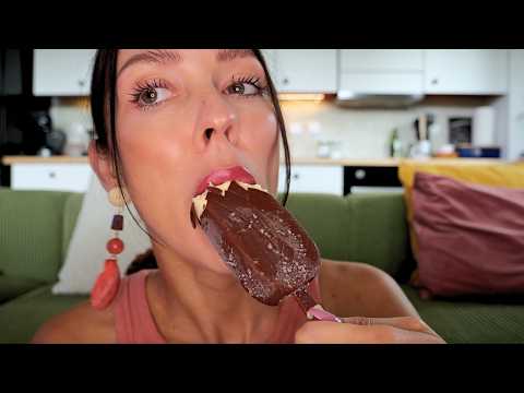 Dark Chocolate Magnum 🍦 & Summer Chat | ASMR