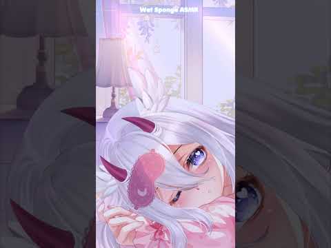 Wet Sponge ASMR #shorts #asmr #notalkingasmr #vtuber  #asmrshorts #spongeasmr #wetasmr #waterasmr