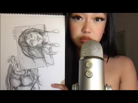 ASMR Showing My Drawings