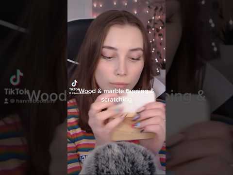 Wood / marble! #asmr #asmrtapping #asmrvideo #wood #marble