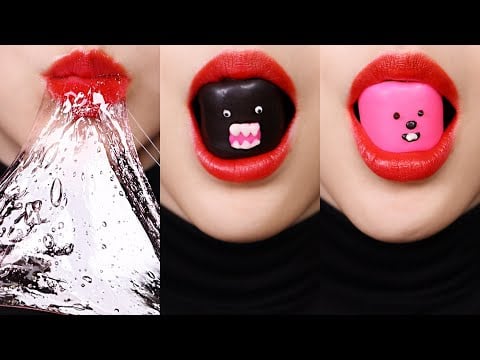 [VERTICAL] LIPS EATING ASMR EMOJI MUKBANG ASMR TIKTOK EMOJI FOOD CHALLENGE #1