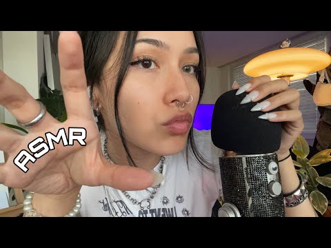 ASMR ☆ fast & aggressive triggers for tingles (mic scratching, nails sounds, rambles,…)