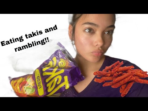 TAKIS AND RAMBLING ASMR😱😛 (IM BACK..)