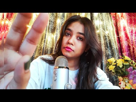 INDIAN ASMR~ASKING YOU PERSONAL QUESTIONS+SLOW PACED HAND MOVEMENTS with mouthsounds