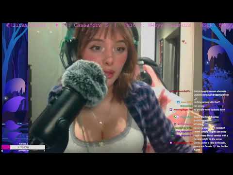 ASMR relaxing whispering stream :3 (short stream)