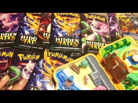 ASMR Pokemon Packs and Figures Unboxing (Whispered)