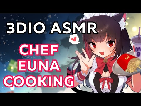 asmr stream #54 🌸 (3DIO - cooking for my chat)