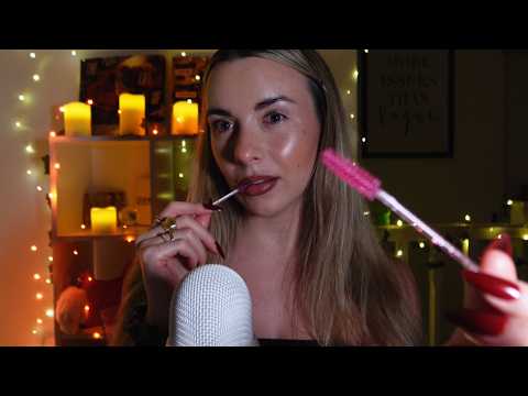 ASMR spoolie nibbling mouth sounds and inaudible whispering 👄🎧
