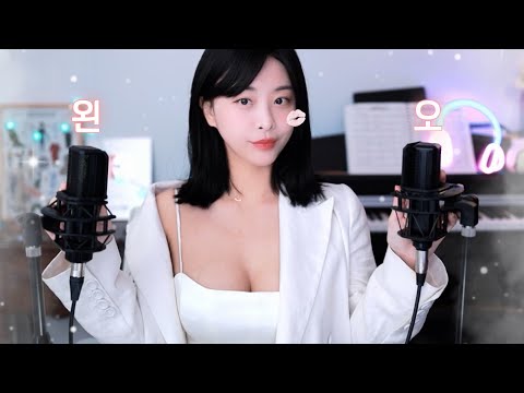 Korean Whispering & ear blowing ASMR