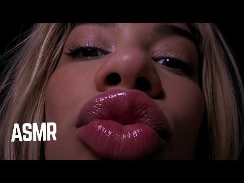ASMR FAST Kisses on your face + mouth sounds | personal attention