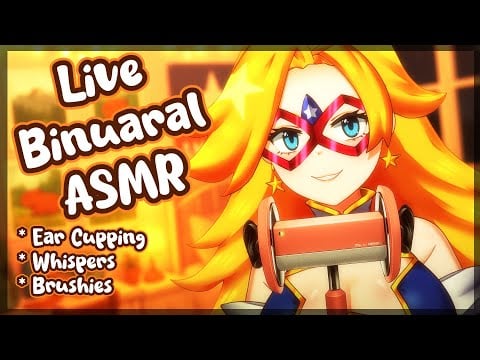 [Live ASMR] My Magic Power is Curing Your Insomnia 💕 ( ear cupping, brushing, and more)