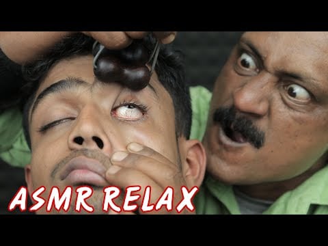 ASMR Head And Forehead Massage With Extra Tools by Indian barber