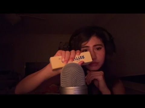 ASMR ~ Fake squishy, sticky butter, tapping ￼NO TALKING ( Its really good i swear trust me OK )