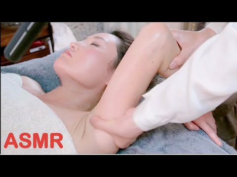 【ASMR】心地良い脇、腕〜デコルテのマッサージ／Relaxing Armpit,arm, décolleté massage