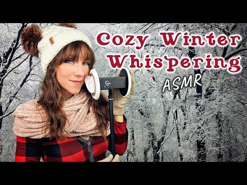 ASMR Cozy Winter Whispering ❄️🧣 Muffled Whispers, Ear Stroking & Glove Sounds