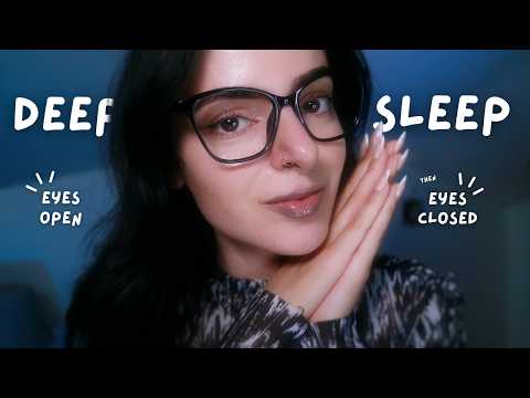 ASMR for Deep Sleep ✨ Eyes Open then Closed ✨ Light Triggers in the Dark, Point A or B