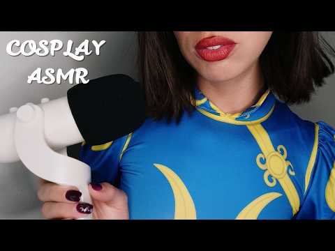 ASMR Chun-Li Cosplay 👗Fabric Scratching & Rubbing