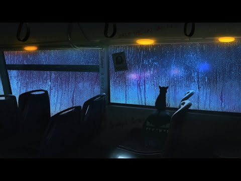 Going Home on the Night Bus in the Rain | ASMR Ambience