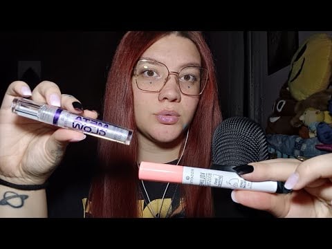 PRIMOR HAUL MAKE UP LOW COST (Lipgloss Application, Mouth Sounds, Tapping, Scratching) 😴💜 | ASMR ITA