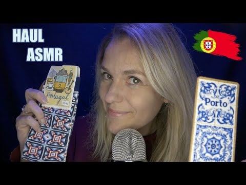 ASMR FR 🇵🇹 Haul Porto - Chuchotement proche micro et triggers avec mes achats portugais.