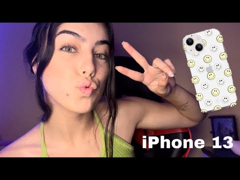 ASMR- TESTANDO MEU CELULAR NOVO (iPhone 13)