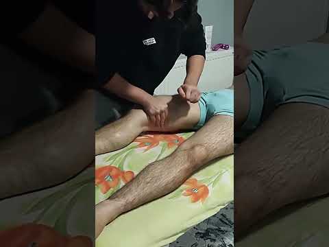 MASSAGE TO RELAX THE MUSCLES IN THE FORE LEGS AFTER SPORTS #satisfying #relaxing #asmr #shorts