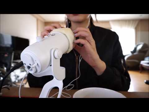 [ASMR] (No Talking) Eating KOHAKUTO with Scratching Mic, 코하쿠토 이팅, 마이크 긁기