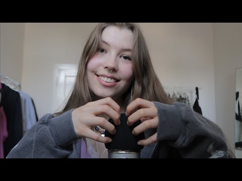 ASMR mic scratching ✿ (almost no talking) | emily asmr
