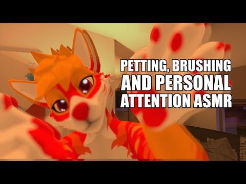 [Furry ASMR] Petting, brushing and personal attention (whispered) [Blue Yeti] 🥰