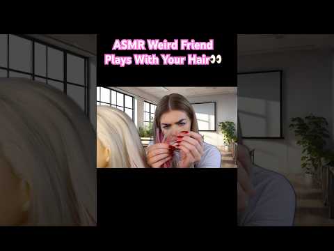 ASMR girl whos OBSESSED w/you Plays With Your Hair 👀 #asmr #roleplay #asmrroleplay #shorts