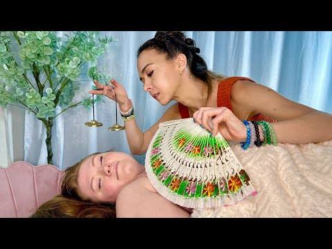 ASMR REIKI for Deepest Sleep | Tibetan Cymbals, Tapping, Energy Healing, Personal Attention Tingles