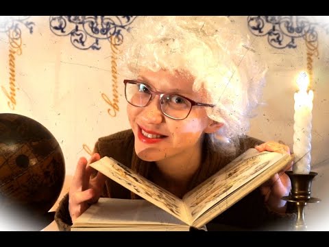 °ASMR° Ancient Library Roleplay ~ Reading Old Books (*Page Turning, Whispering*)