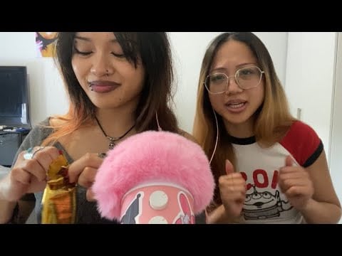 ASMR with my sister ~ eating international snacks 🇭🇷 #2 (ft. TryTreats)