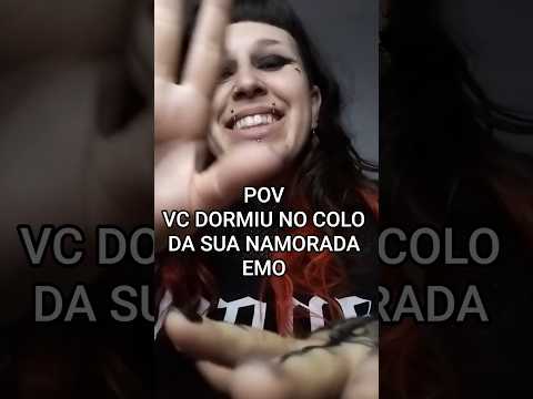 POV: VC DORMIU NO COLO DA SUA NAMORADA EMO #asmr #asmrsounds #relax #visualtingle #asmrvideo