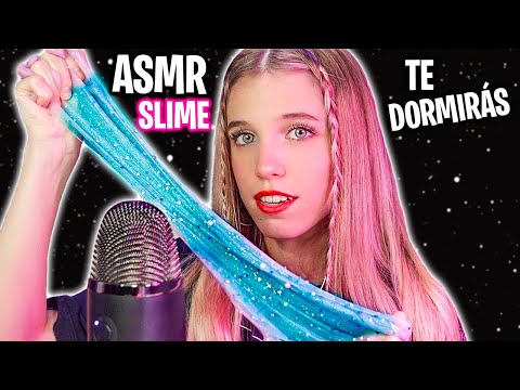 ASMR DUÉRMETE MIENTRAS HAGO SLIME 😴 Sonidos muy satisfactorios 💤