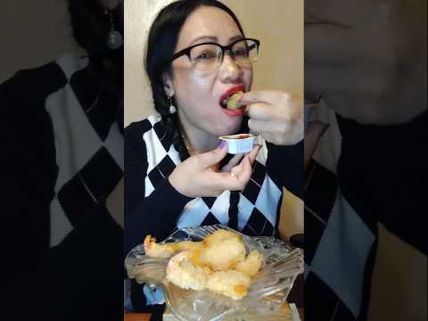 SHRIMP WITH BBQ SAUCE#shortsfeed #mukbang #eating #asmr #everyone #sauce #shrimp #food #seafood
