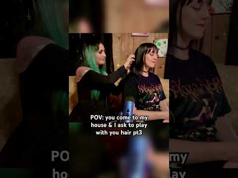 💇🏼‍♀️Can I play w/ ur hair? Pt3💈#asmr #asmrvideos #asmrhairplay #asmrrealperson #asmrhair