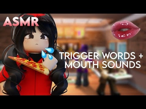 ROBLOX ASMR☆ Relaxing Repetitive Trigger Words + Mouth Sounds (Work at a Pizza Place) NO ADS