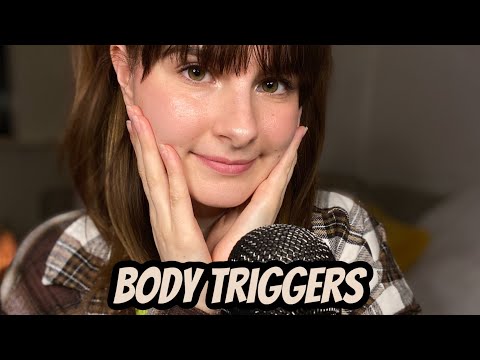 ASMR | 20 Minutes of Body Triggers (hair play, fabric scratching, collarbone tapping, etc)