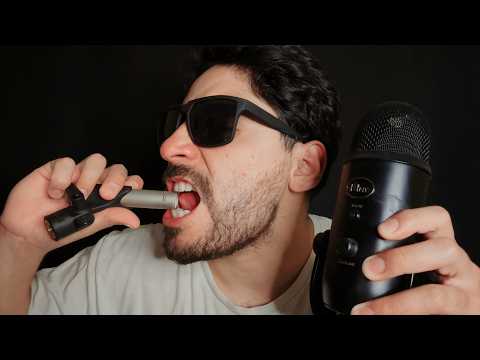 ASMR Super SLOW Mouth Sounds Mic Battle (Blue Yeti vs Rode NT5)